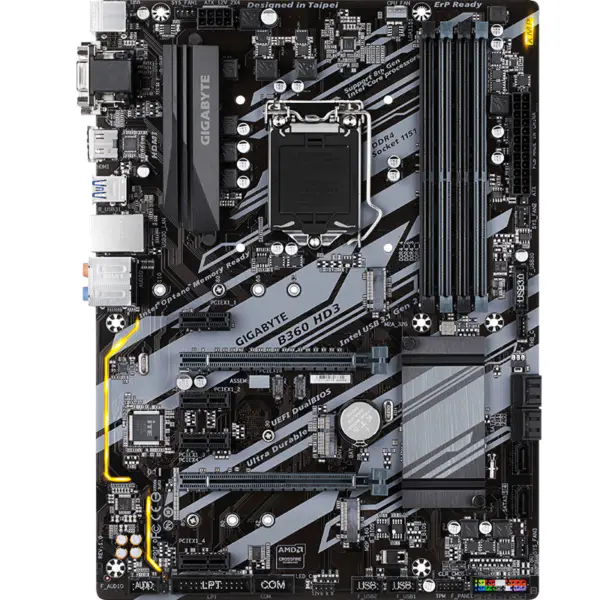 Gigabyte GA-B360 HD3 Mainboard B360 Sockel LGA 1151 DDR4 USB3.0 SATA3.0 Unterstützung CPU G4900 I3 8100 I5 8400