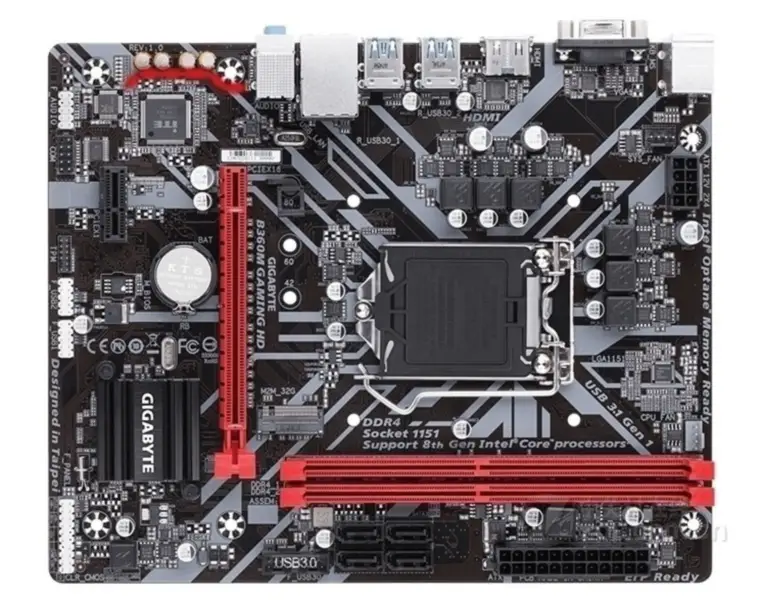 Gigabyte GA B360M GAMING HD Mainboard LGA1151 Intel B360 USB SATA PCI-E X16 3.0