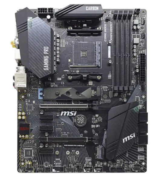 MSI B450 GAMING PRO CARBON AC Mainboard Sockel AM4 DDR4