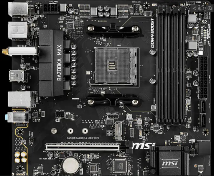 MSI B450M BAZOOKA MAX WIFI Hauptplatine