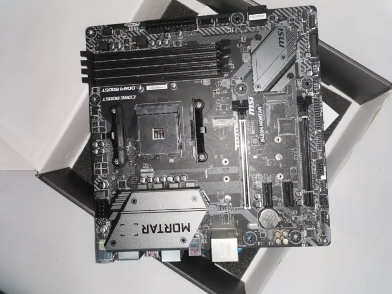 MSI B450M MORTAR Desktop-Motherboard Sockel AM4 DDR4 für AMD B450 B450M 64GB M.2 PCI-E 3.0