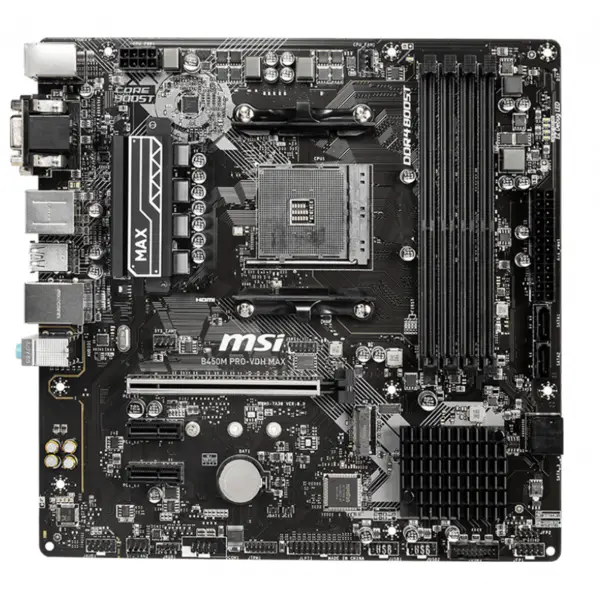 MSI B450M PRO-VDH MAX Mainboard DDR4