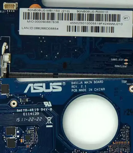 ASUS B451J B451JA Hauptplatine