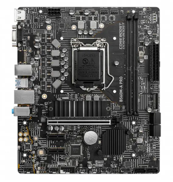 MSI B560M-A PRO Mainboard Intel B560 LGA1200 DDR4 64GB