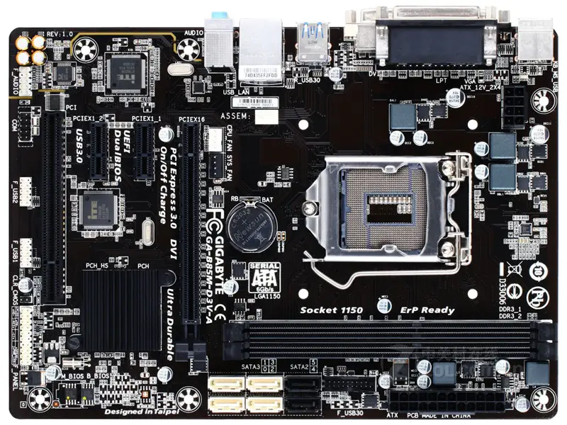 Gigabyte GA-B85M-D3V-A B85M-D3V-A Desktop-Motherboard B85 LGA1150 DDR3 16GB