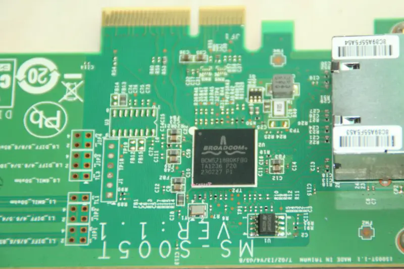 Broadcom BCM5718 VER:1.1 Dual Port Gigabit Netzwerkkarte