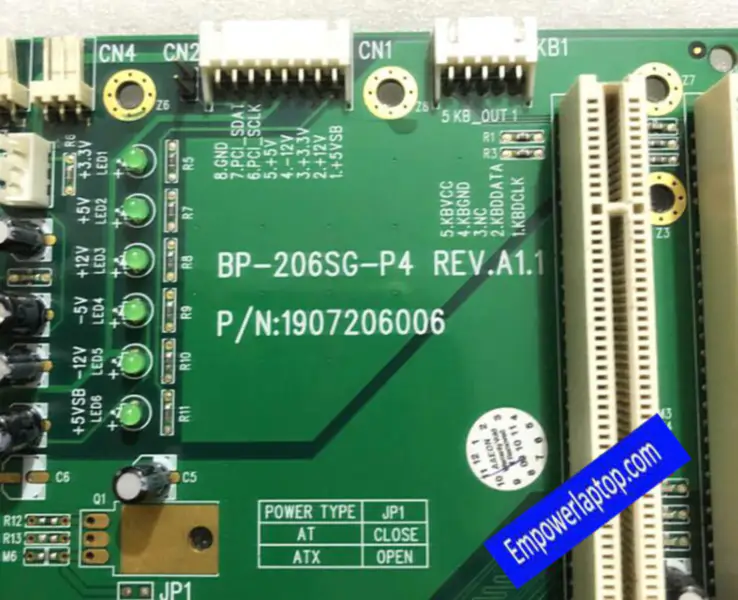 Aaeon BP-206SG-P4 REV.A1.1 industrielle Motherboard-Backplane