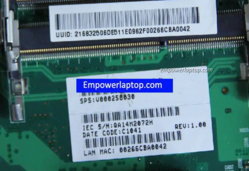 Toshiba C605 V000258030 GL40 Hauptplatine