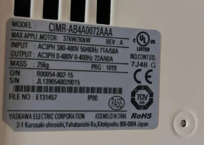 YASKAWA A1000 Wechselrichter CIMR-AC4A0072AAA