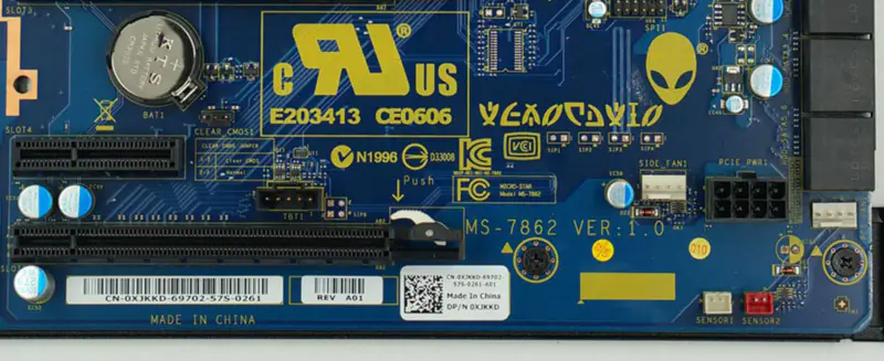 DELL 0FRTKJ FRTKJ XJKKD 0XJKKD Alienware Area 51 R2 A51 X99 MS-7862 Motherboard