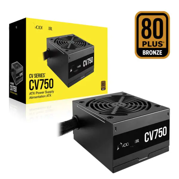 Cors Air Power Pc Stromversorgung Cv750 750w Atx hohe Stromversorgung 80plus Low Noise Fan Rps0146