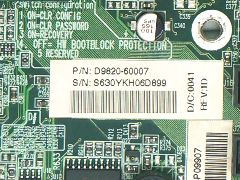 HP D9820-60007 Hauptplatine