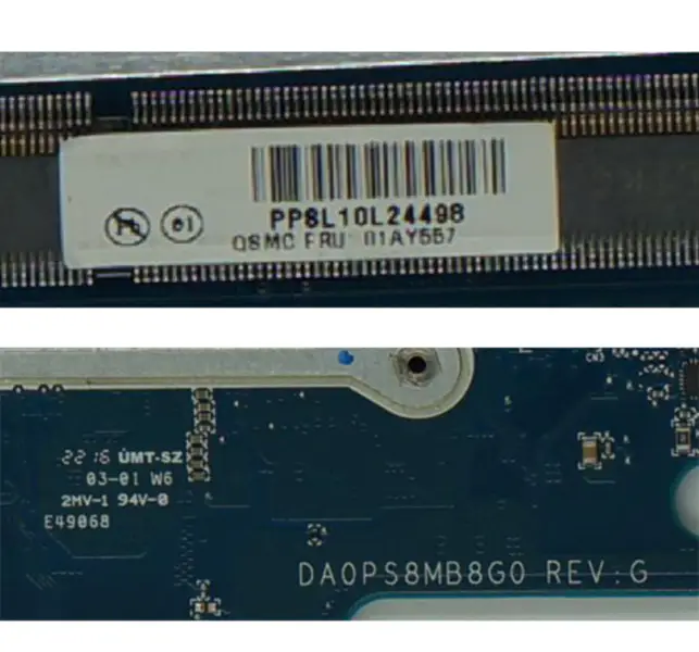 DA0PS8MB8G0 für Lenovo Thinkpad 13 Laptop Motherboard FRU 01AY547 01AY557 01AV598 SR2EY I5-6200U DDR3L