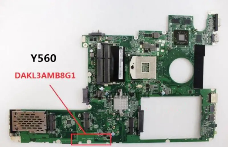 Lenovo Y560 DAKL3AMB8G1 REV:G Motherboard HM55 DDR3 1GB
