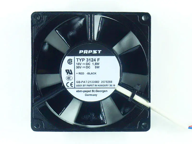 PAPST TYP3124F DC 18V 5w 30V Lüfter