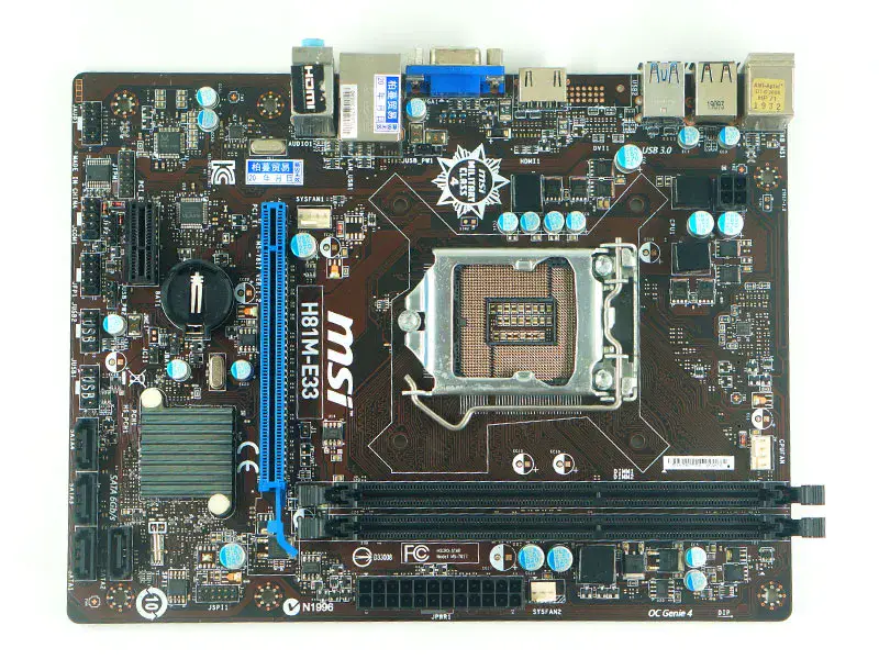 MSI H81M-E33 Mainboard LGA 1150 Intel H81 DDR3 Micro ATX