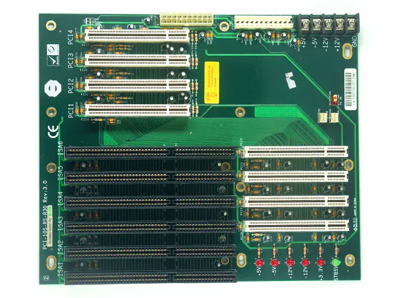 IEI PCI-10S-RS-R30 Rev:3.0 Backplane