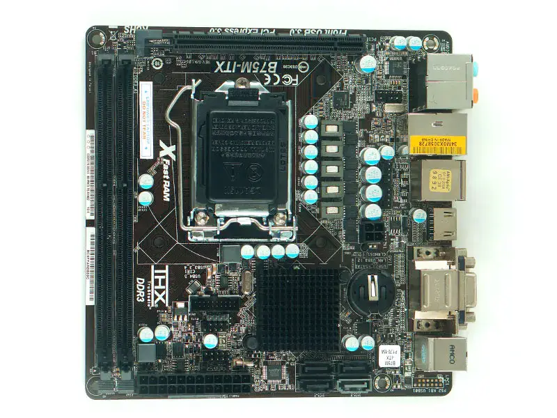 Asrock B75M-ITX Motherboard LGA1155 i3 i5 i7 DDR3 16G