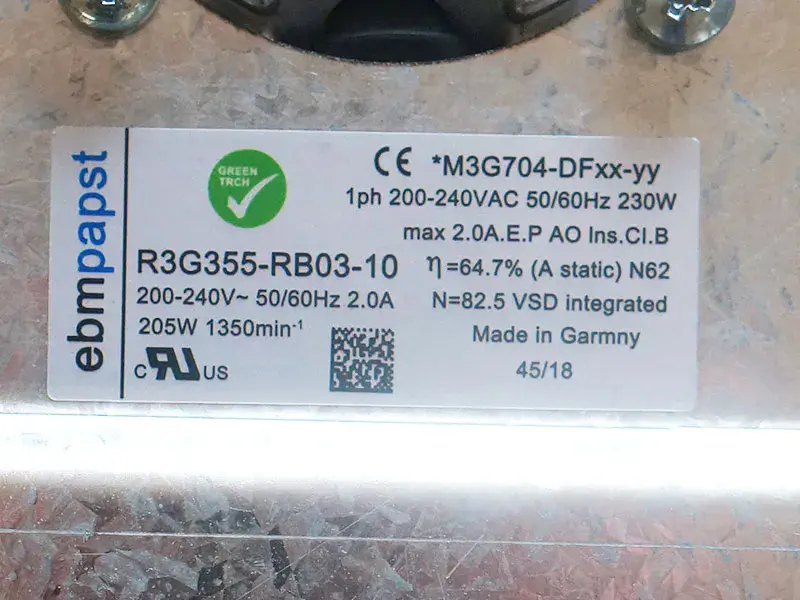 Ebmpapst R3G355-RB03-10 Lüfter