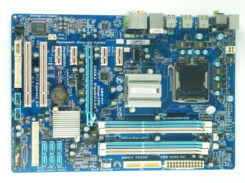 Gigabyte GA-EP43T-S3L Hauptplatine LGA775 ATX