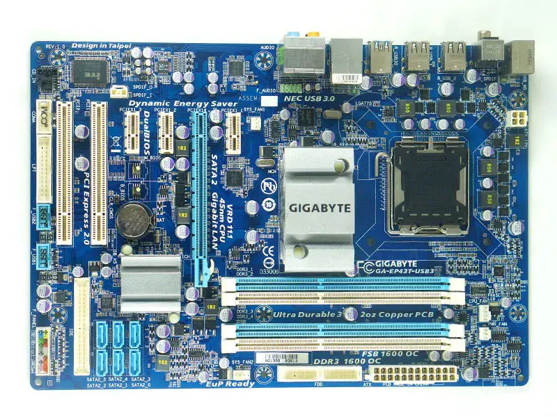 Gigabyte GA-EP43T-USB3 EP43T-USB3 Hauptplatine P43 LGA775 ATX