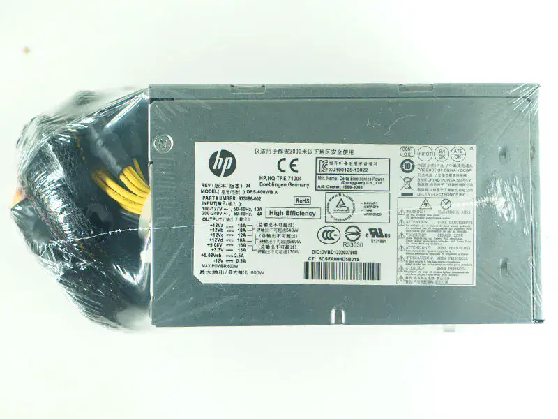 633186-002 DPS-600WB A 600W für HP ENVY 810 Phoenix h9-1400t CTO-Netzteil