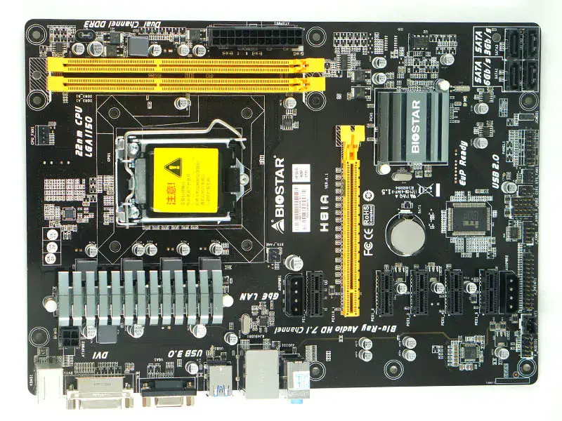 BIOSTAR H81A Hauptplatine DDR3 LGA 1150 6 PCI