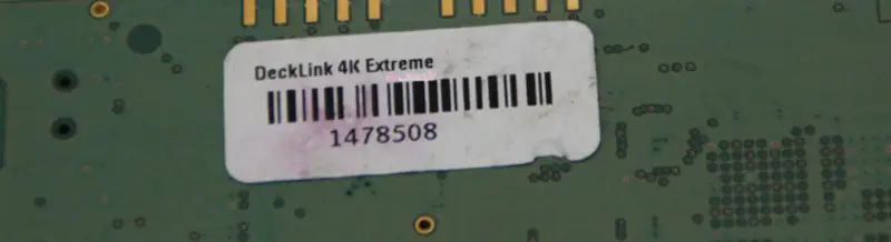 Blackmagic Design DeckLink 4K Extreme Erfassungskarte