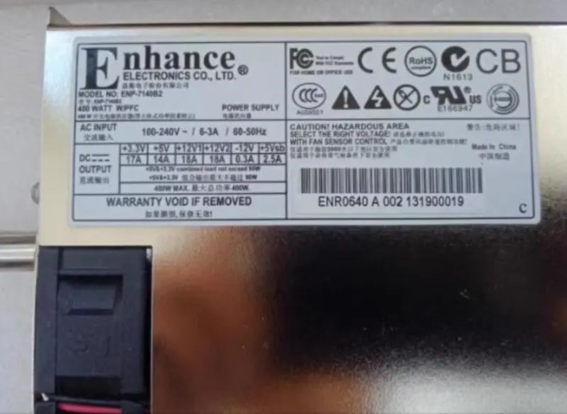 Enhance ENP-7140B2 400W 1+1-Netzteil