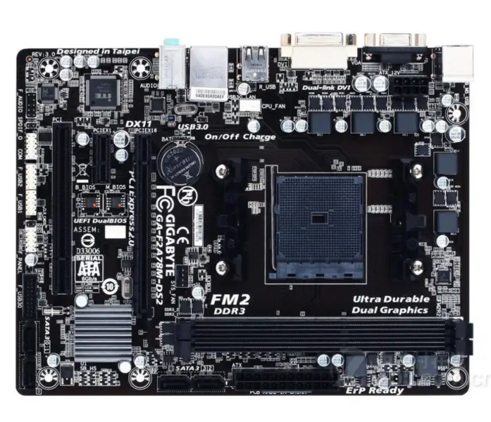 Gigabyte GA-F2A78M-DS2 Mainboard A78 Sockel FM2 DDR3 USB3.0 SATA3
