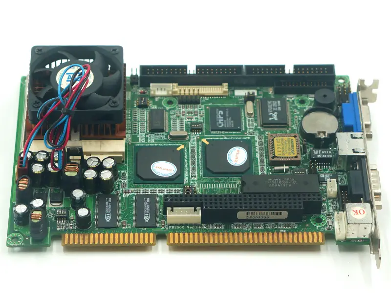 FB2502 VER:1.4 Motherboard mit CPU und FAN