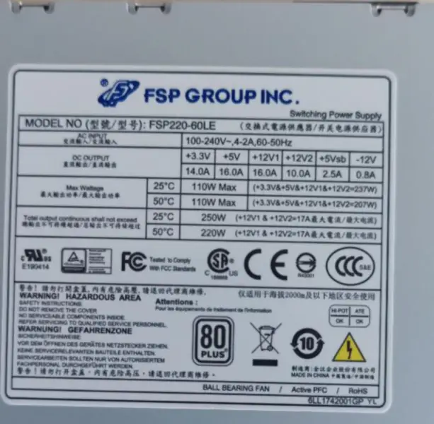 FSP220-60LE Stromversorgung