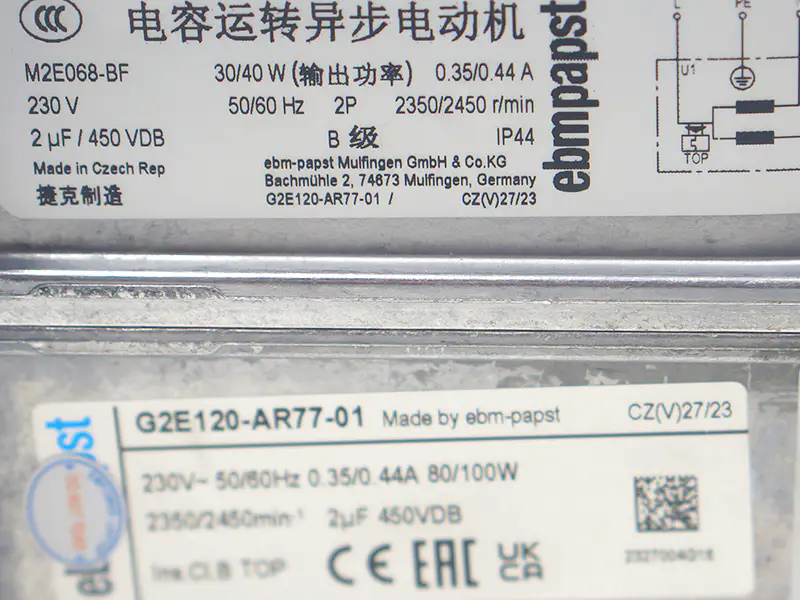 Ebmpapst G2E120-AR77-01 Lüfter