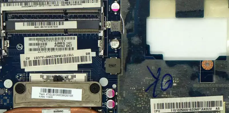 Lenovo G570 LA-6753P Hauptplatine