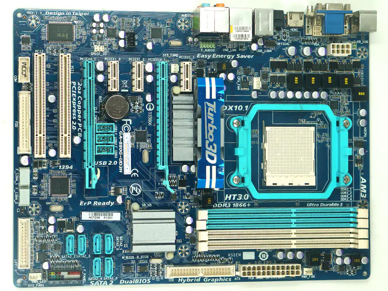 Gigabyte GA-880G-UD3H 880G AM3-Motherboard