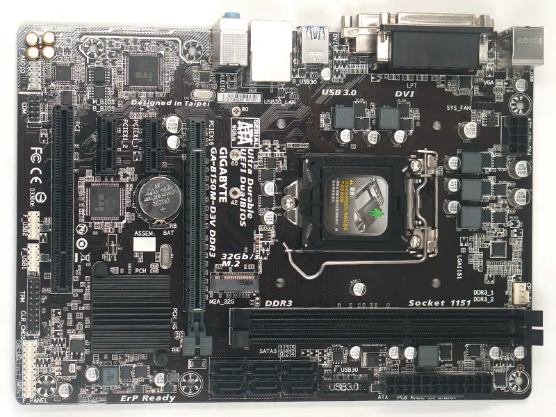 Gigabyte GA-B150M-D3V DDR3-Motherboard LGA 1151 DDR3