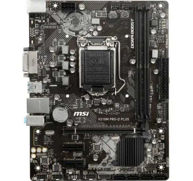 MSI H310M PRO-D PLUS Mainboard M-ATX LGA1151 DDR4 H310 USB3.1