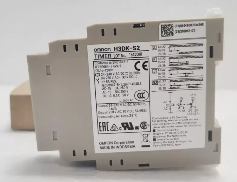 Omron H3DK-S2 Zeitrelais 24-240VAC/DC 3