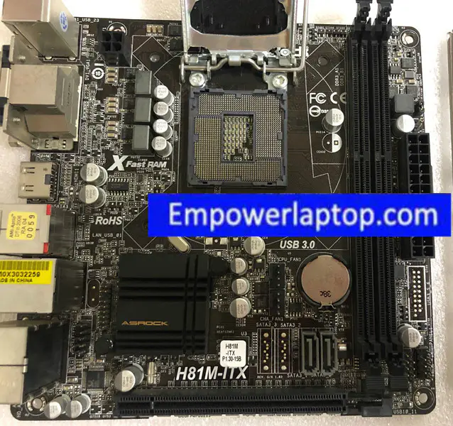 Asrock H81M-ITX Mainboard LGA1150 DDR3 16G Mini-ITX