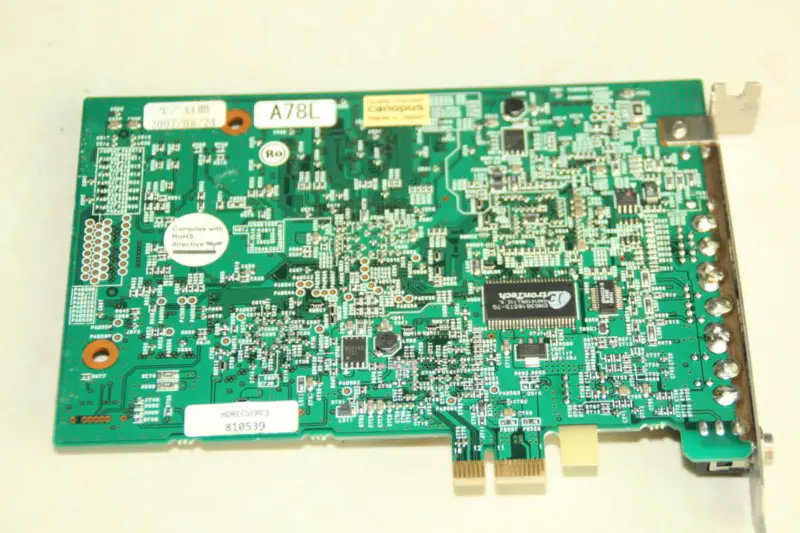 Canopus HDRECS Z08-PC-703 Pegasus Multiformat-Erfassungskarte für Echtzeit-Videobearbeitung
