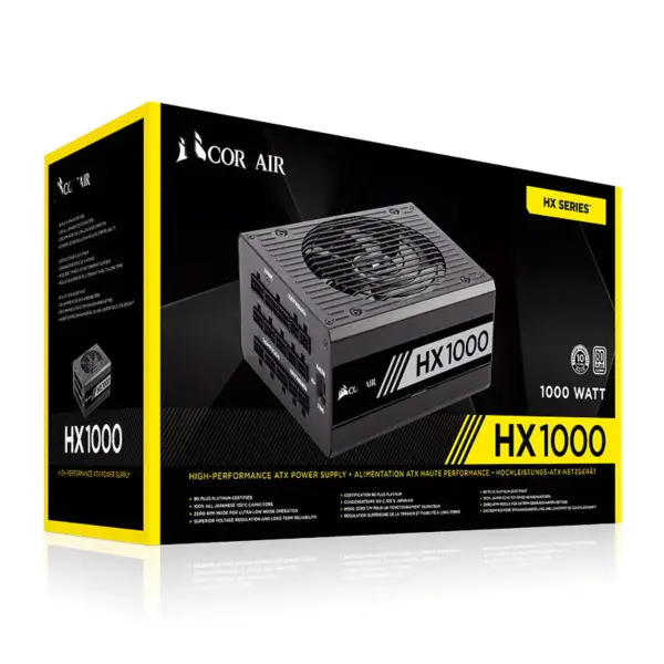 Cors Air Power 1000w Hx1000 Desktop-Netzteil 80plus Platinum Active Pfc Full Module Pcie5 Support 4090