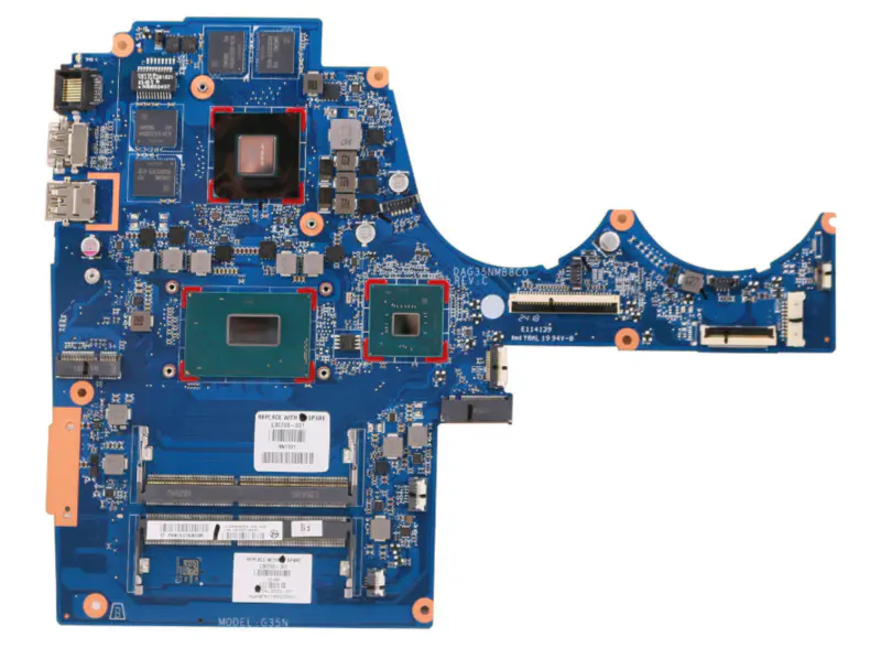 HP 15-AX TPN-Q173 L30703-001 DAG35NMB8C0 Motherboard mit I7-8750H DDR4 GTX1050TI 4GB