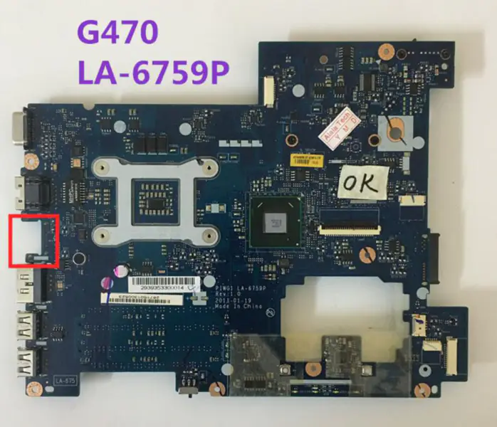 Lenovo G470 PIWG1 LA-6759P Laptop-Motherboard
