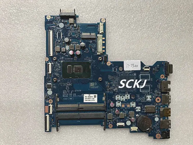 HP 15-AC 15-AY LA-D707P 909211-601 909211-001 i7-7500U Hauptplatine