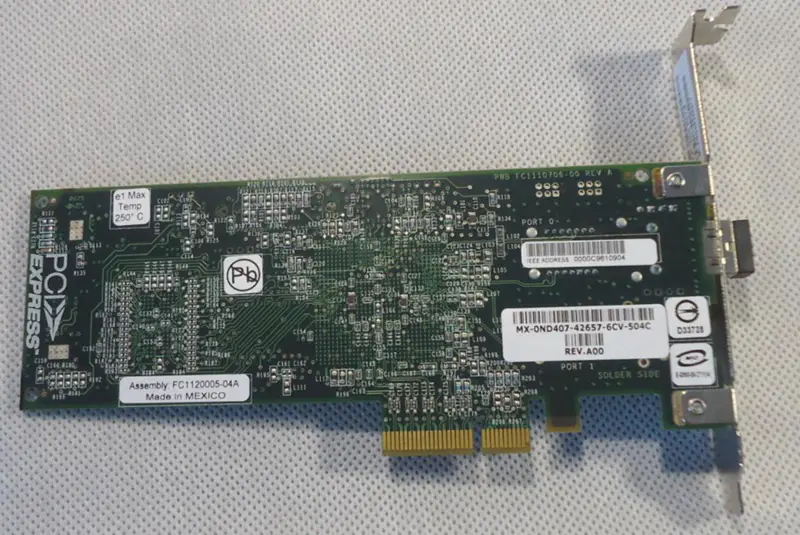 Emulex LPE1150-E 4Gbit PCIe x4 FC Fibre Channel Adapter HBA-Karte FC1120005-04A