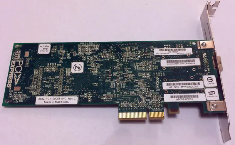 Emulex LPE1150-E 4Gbit PCIe x4 Single Port FC Adapter HBA Karte FC1120005-04C