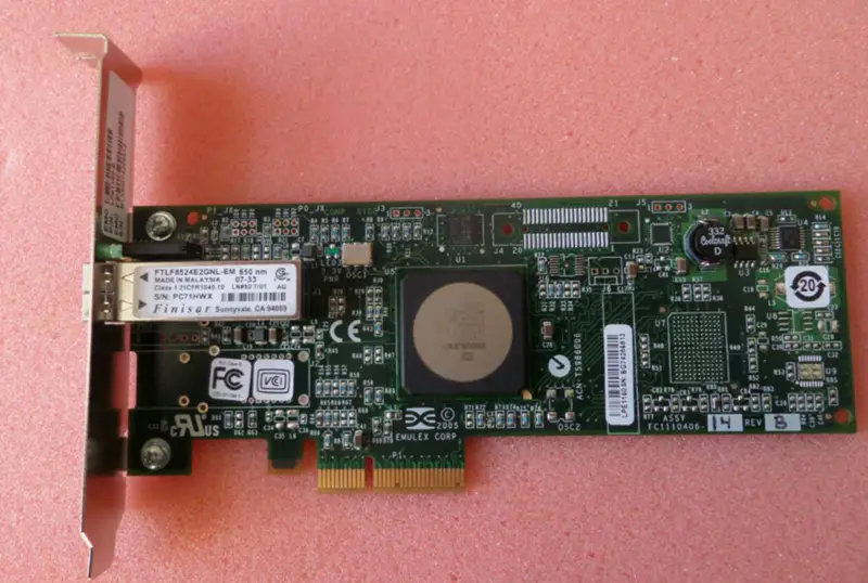 Emulex LPE1150-E 4Gbit PCIe x4 Single Port FC HBA Karte FC1120005-15B