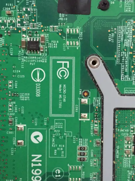 MSI CR70 MS-17551 Hauptplatine