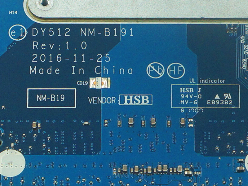 Lenovo Y520 DY512 NM-B191 REV 1.0 DDR4 Hauptplatine