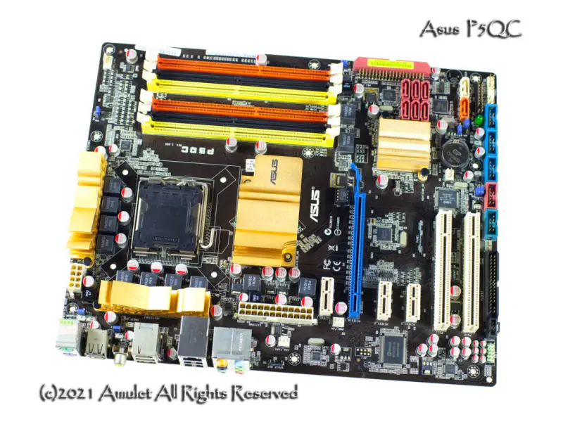 Asus P5QC Motherboard P45 DDR2+DDR3 LGA775 ATX 8G